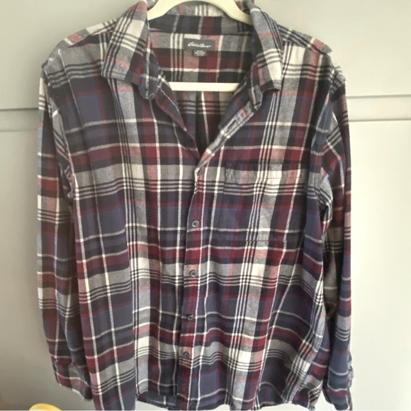 Eddie Bauer Flannel Shirt Men’s Button Front Size XXL - Picture 1 of 5
